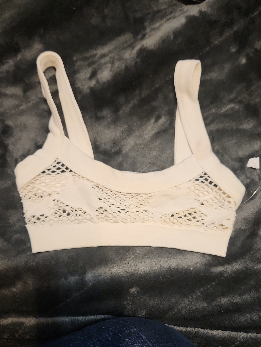 Urban Outfitters Cream Crochet Lace Bralette - Picture 1 of 5